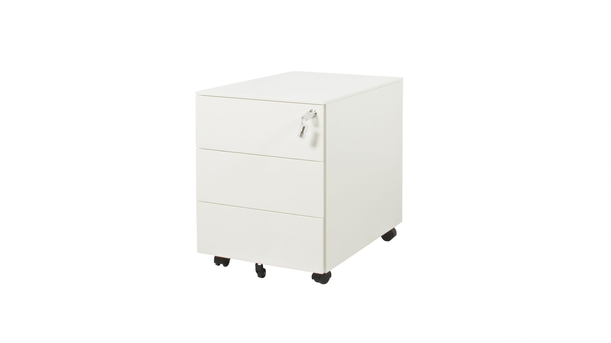 Claudius Basic N ladeblok, 3 lades, 60 cm diep, wit