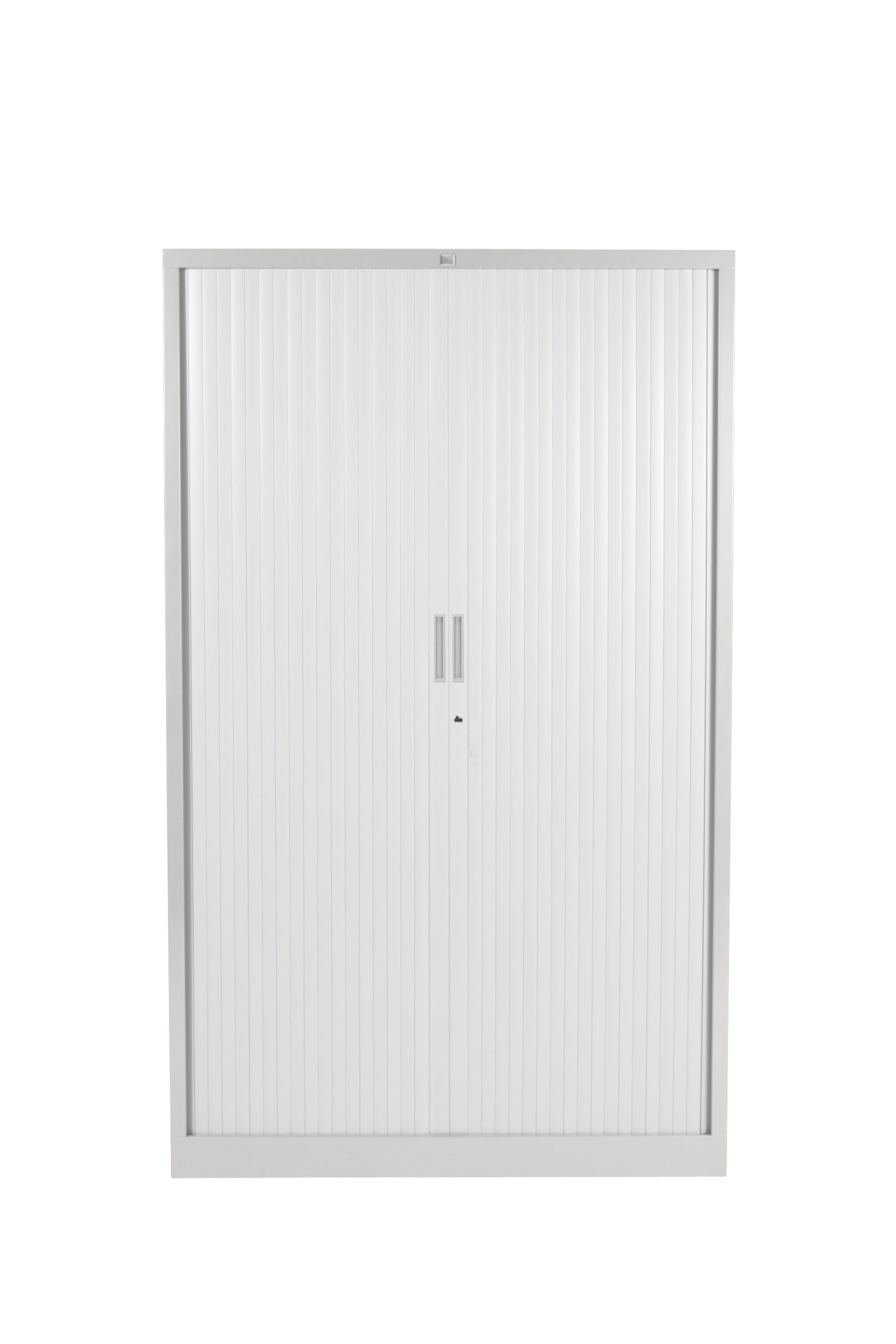 Claudius PLUS roldeurkast 198 x 120 cm, wit, 4 legborden