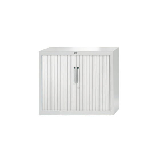 Claudius PLUS roldeurkast 72,8 x 80 x 45 cm, wit, 1 legbord