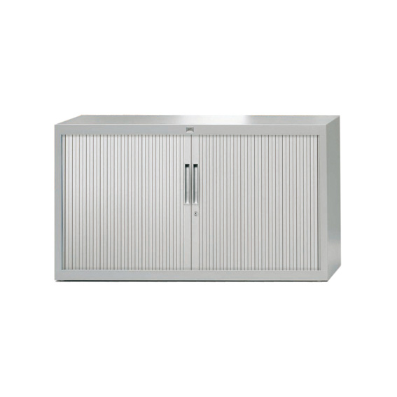 Claudius PLUS roldeurkast 72,8 x 120 x 45 cm, aluminium, 1 legbord