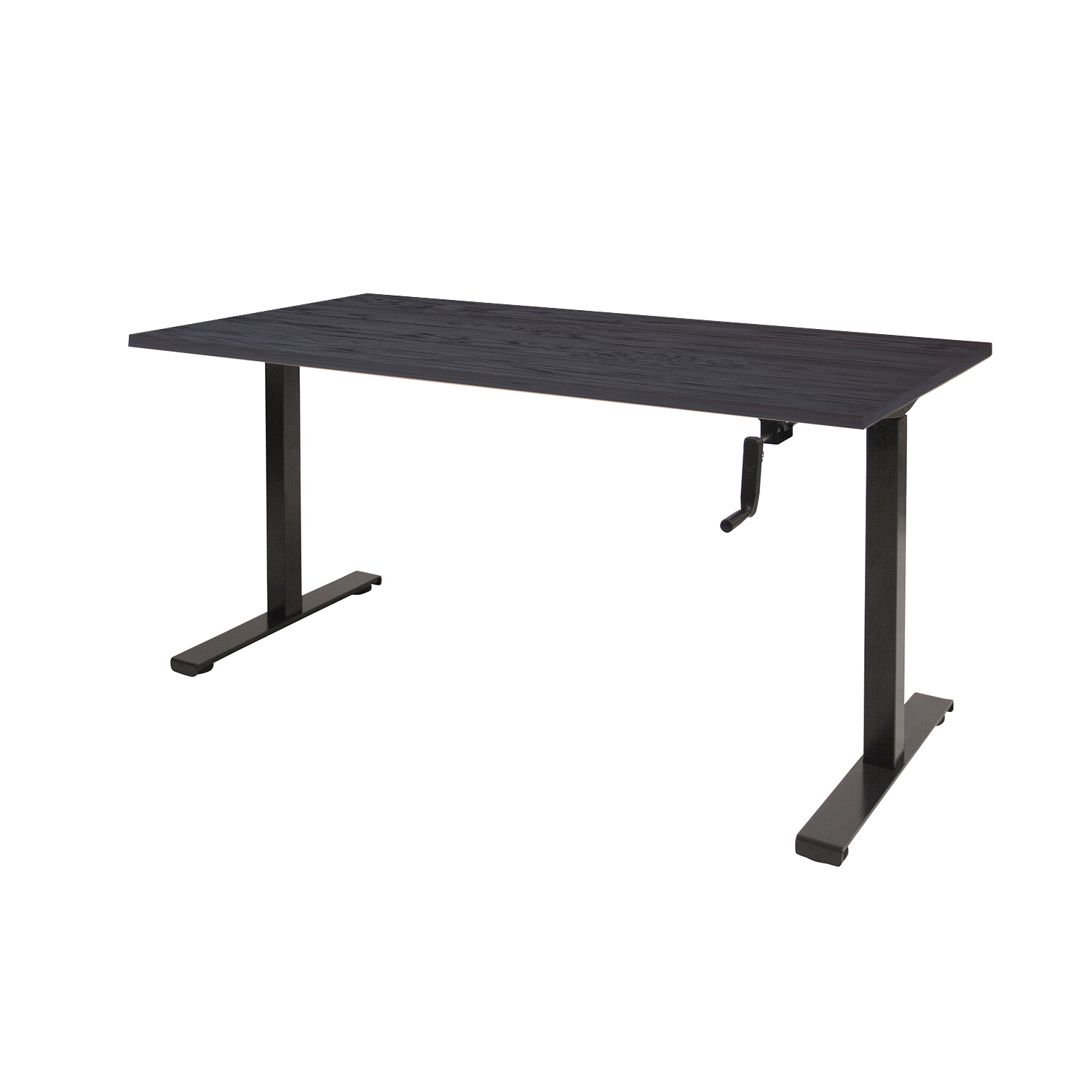 Dextro T-poot SV ZS 180 x 90 cm Houtprint Schaduwzwart, 25 mm - zwart