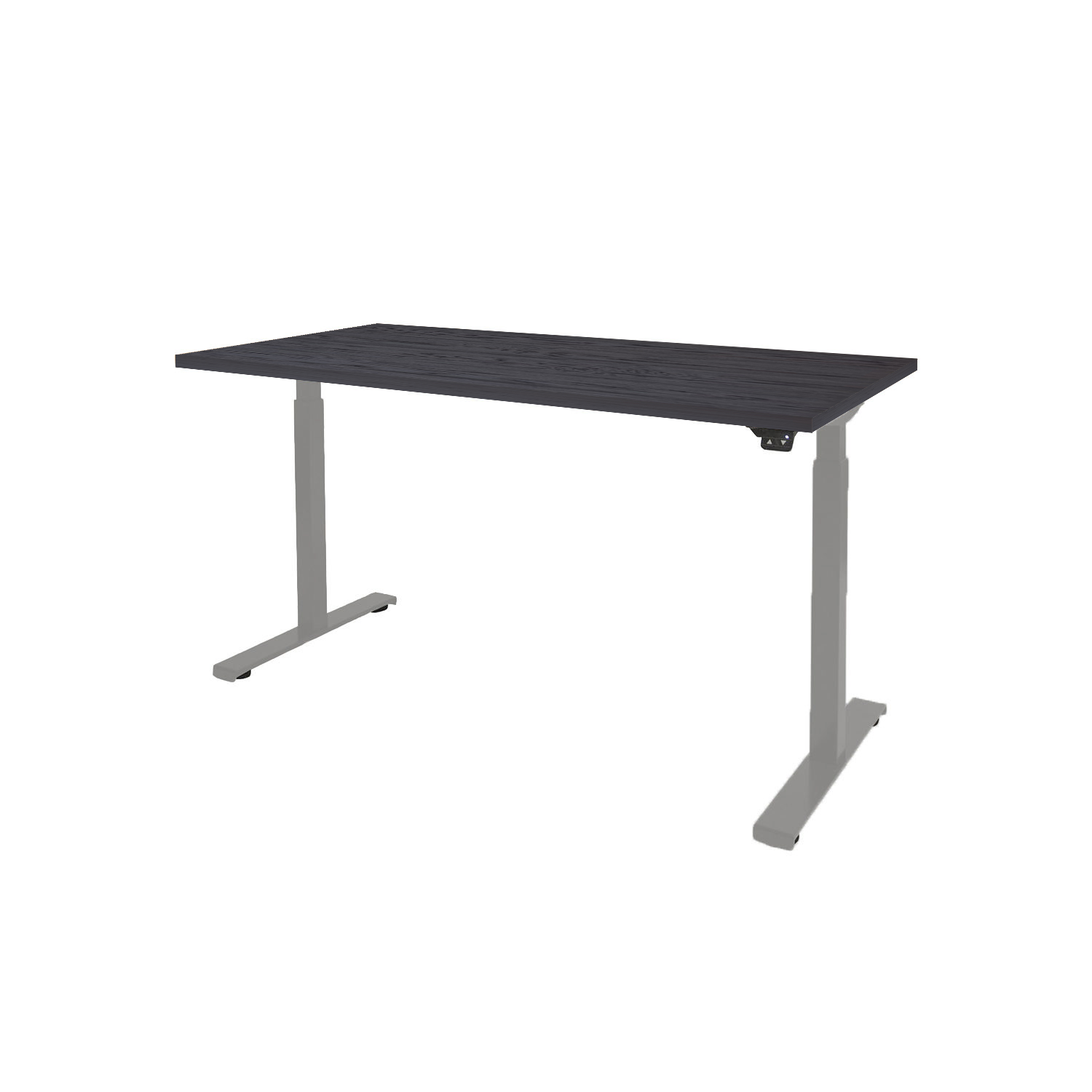 Dextro Basic T-poot EV ZS 180 x 90 cm Houtprint Schaduwzwart, 25 mm - aluminium