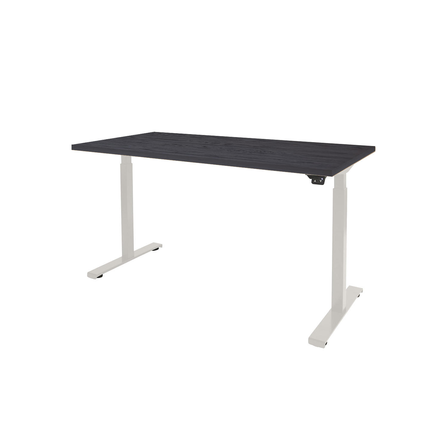 Dextro Basic T-poot EV ZS 180 x 90 cm Houtprint Schaduwzwart, 25 mm - wit