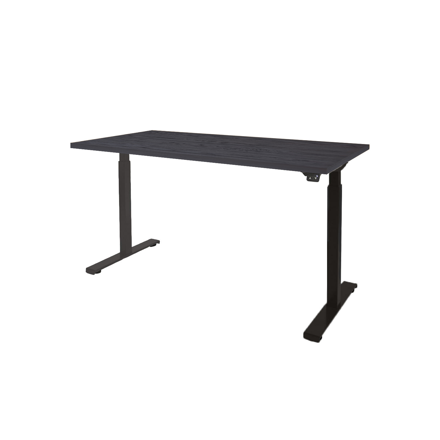 Dextro Basic T-poot EV ZS 180 x 90 cm Houtprint Schaduwzwart, 25 mm - zwart
