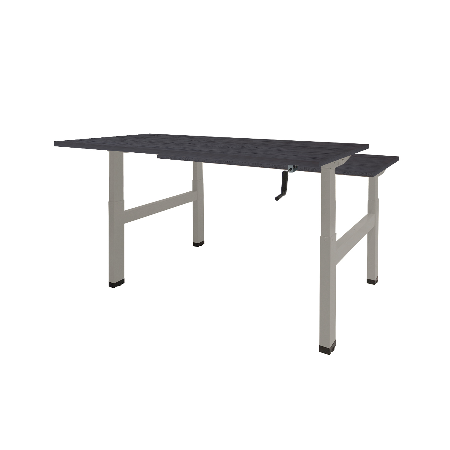 Dextro Duo HVS ZS 180 x 80 cm Houtprint Schaduwzwart, 25 mm - aluminium