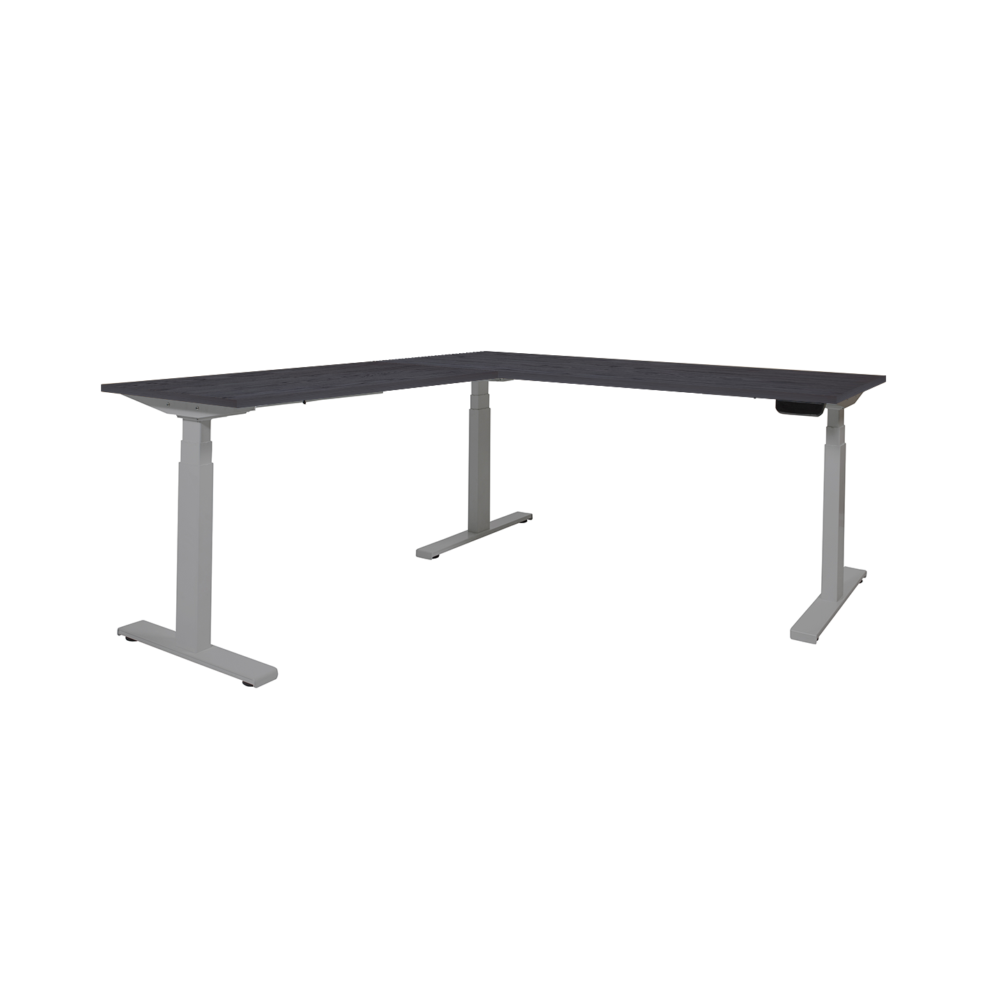 Dextro Plus L HVE ZS 208/126 cm, Houtprint Schaduwzwart, 25 mm - aluminium