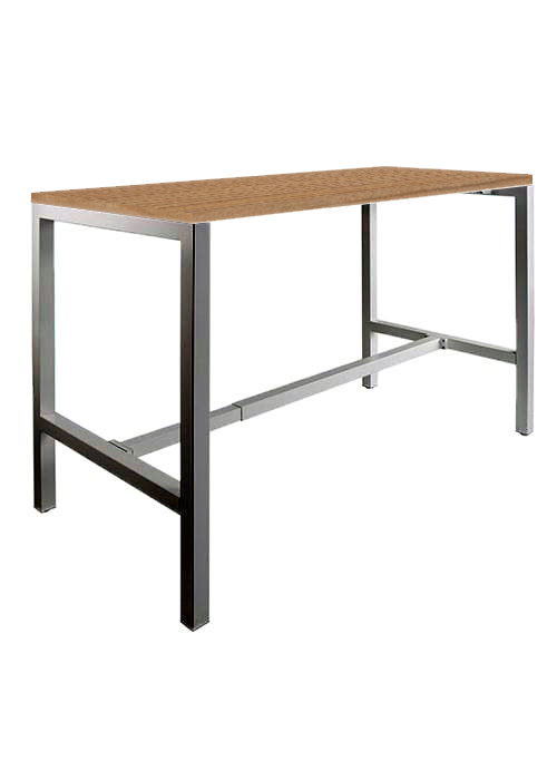 Domino Basic statafel 180 x 80 cm, 110 cm, Havanna, 25 mm - zwart