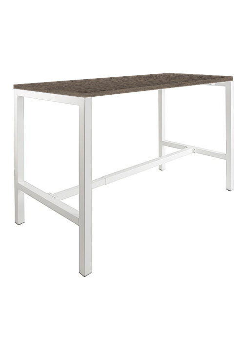 Domino Basic statafel 180 x 80 cm, 110 cm, Logan Eiken, 25 mm - wit