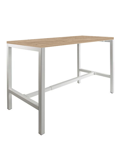 Domino Basic statafel 180 x 80 cm, 110 cm, Honey Castello, 25 mm - aluminium