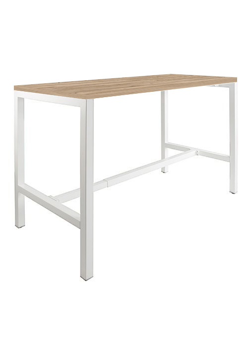 Domino Basic statafel 180 x 80 cm, 110 cm, Honey Castello, 25 mm - wit