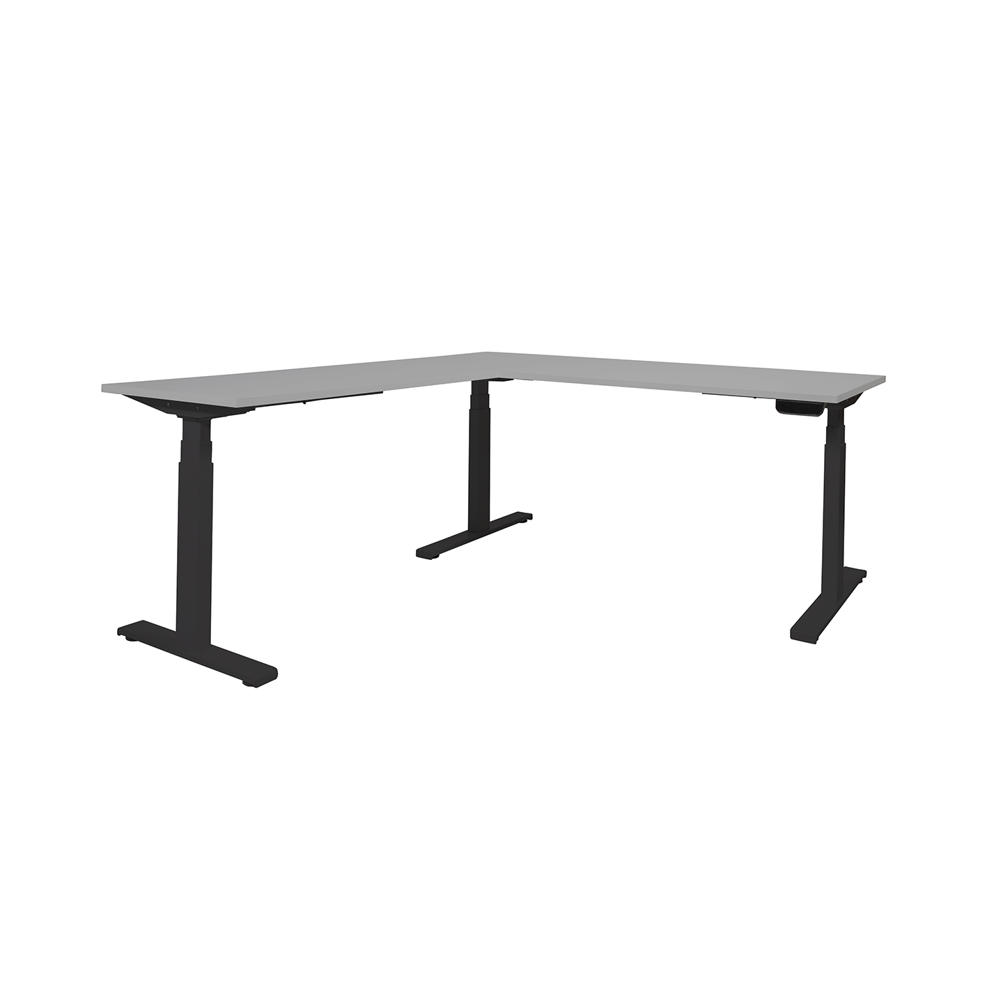 Dextro Plus L HVE ZS 208/126 cm, Lichtgrijs, 25 mm - zwart