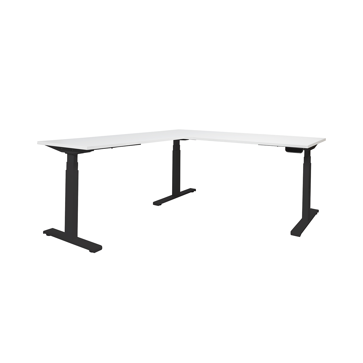 Dextro Plus L HVE ZS 208/126 cm, Krijtwit, 25 mm - zwart