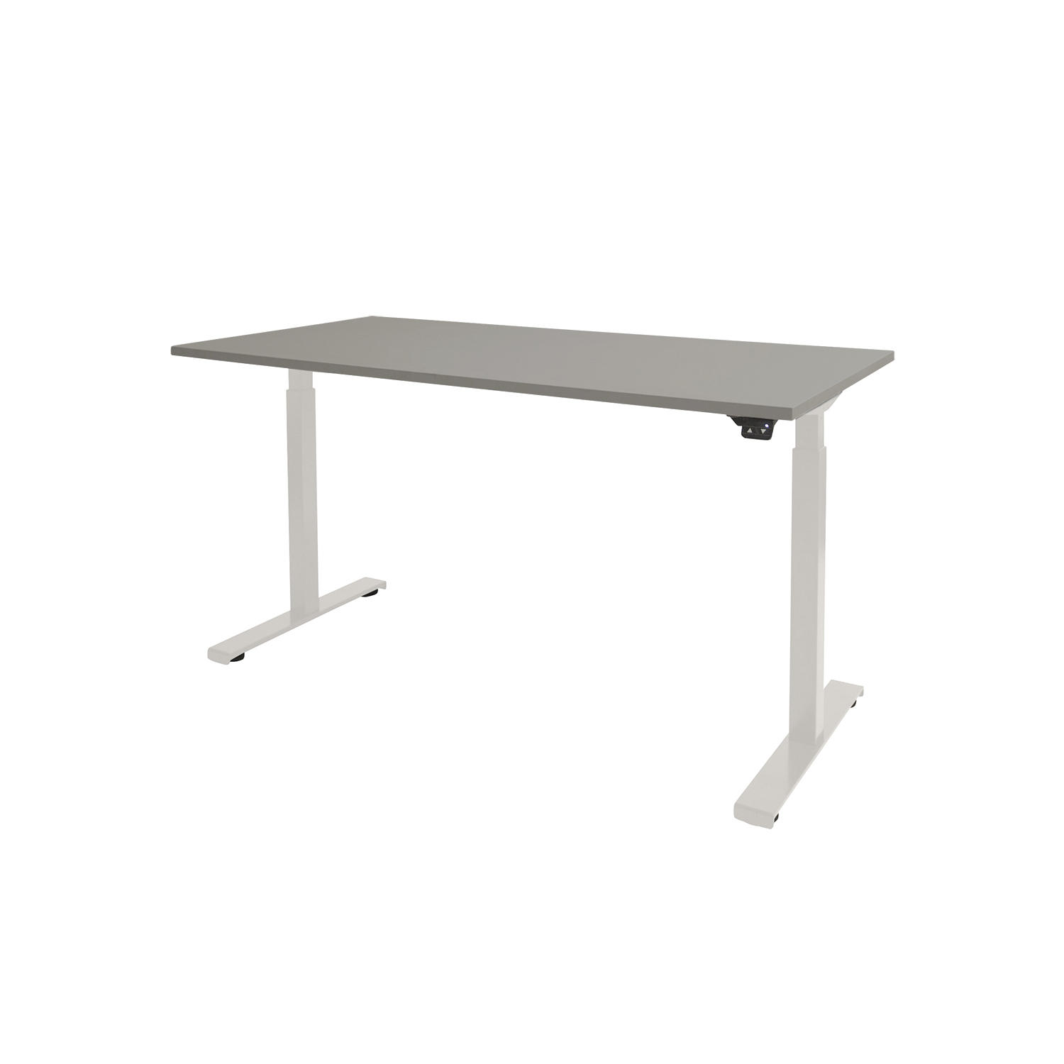 Dextro Basic T-poot EV ZS 180 x 90 cm Lichtgrijs, 25 mm - wit