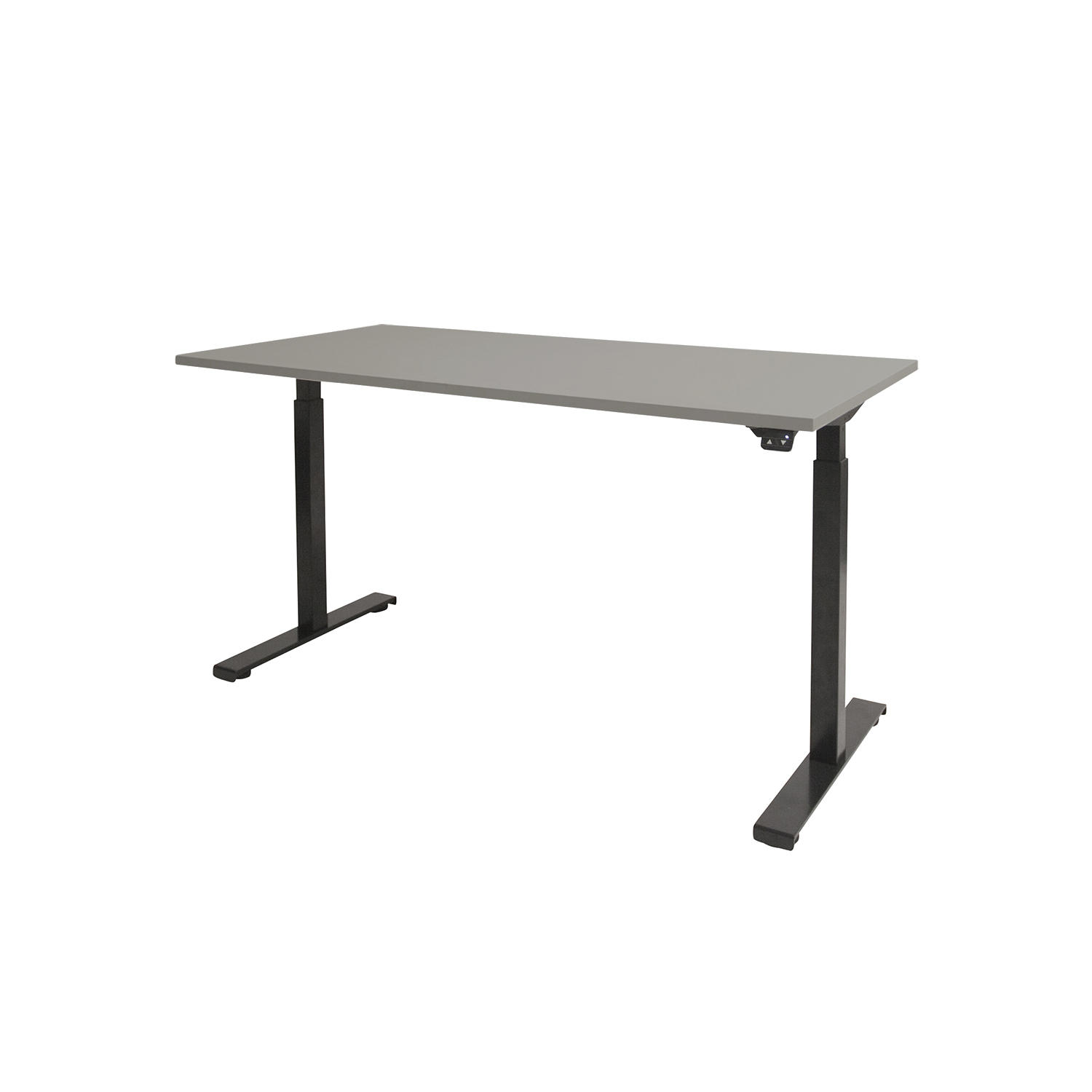 Dextro Basic T-poot EV ZS 180 x 90 cm Lichtgrijs, 25 mm - zwart