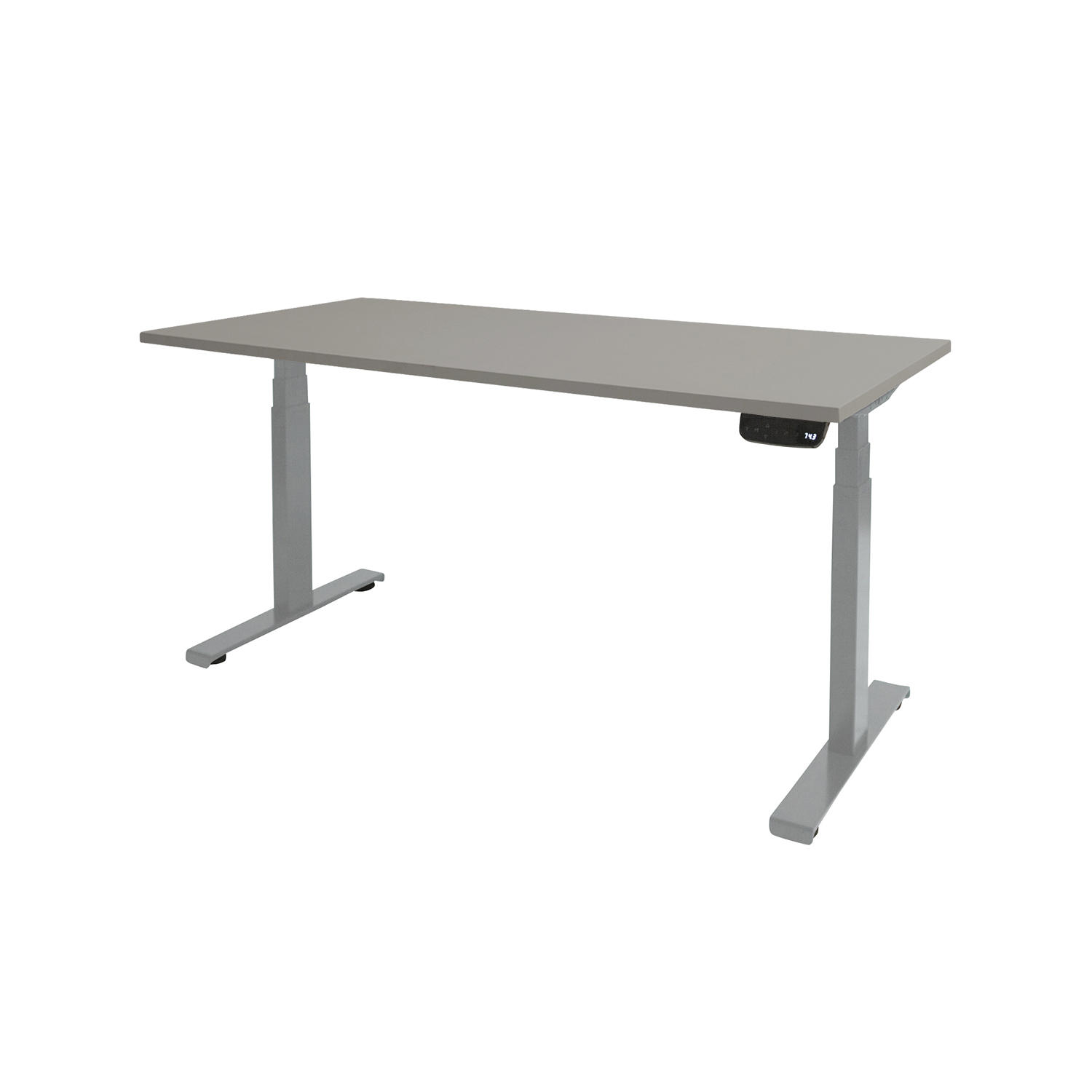 Dextro Plus T-poot EV ZS 200 x 90 cm Lichtgrijs, 25 mm - aluminium