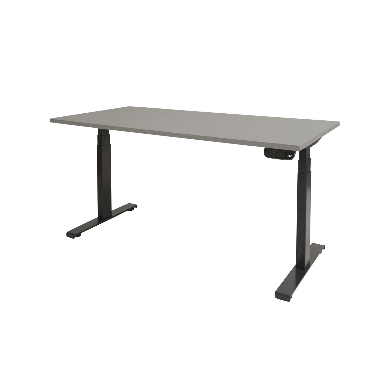 Dextro Plus T-poot EV ZS 200 x 90 cm Lichtgrijs, 25 mm - zwart