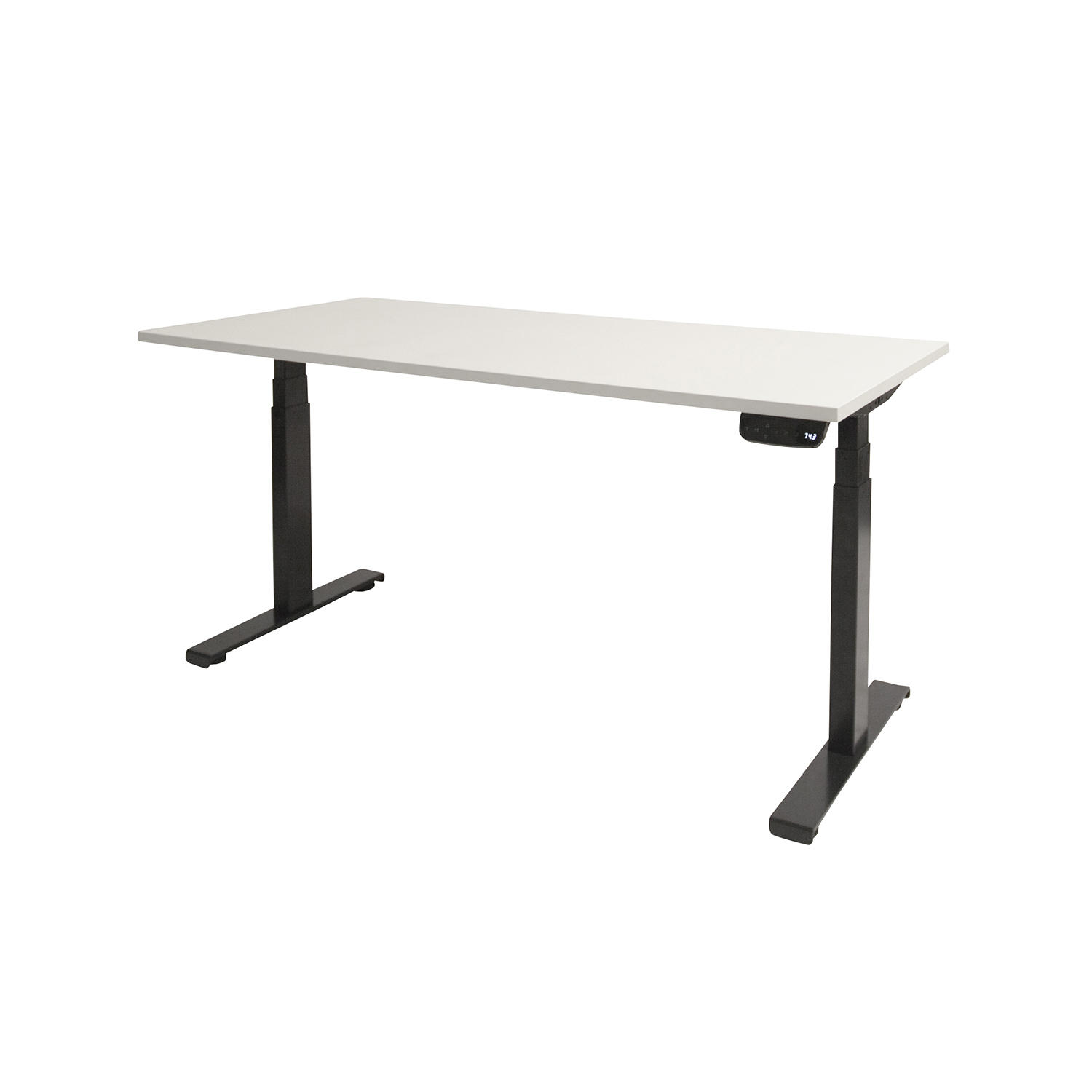 Dextro Plus T-poot EV ZS 200 x 90 cm Krijtwit, 25 mm - zwart