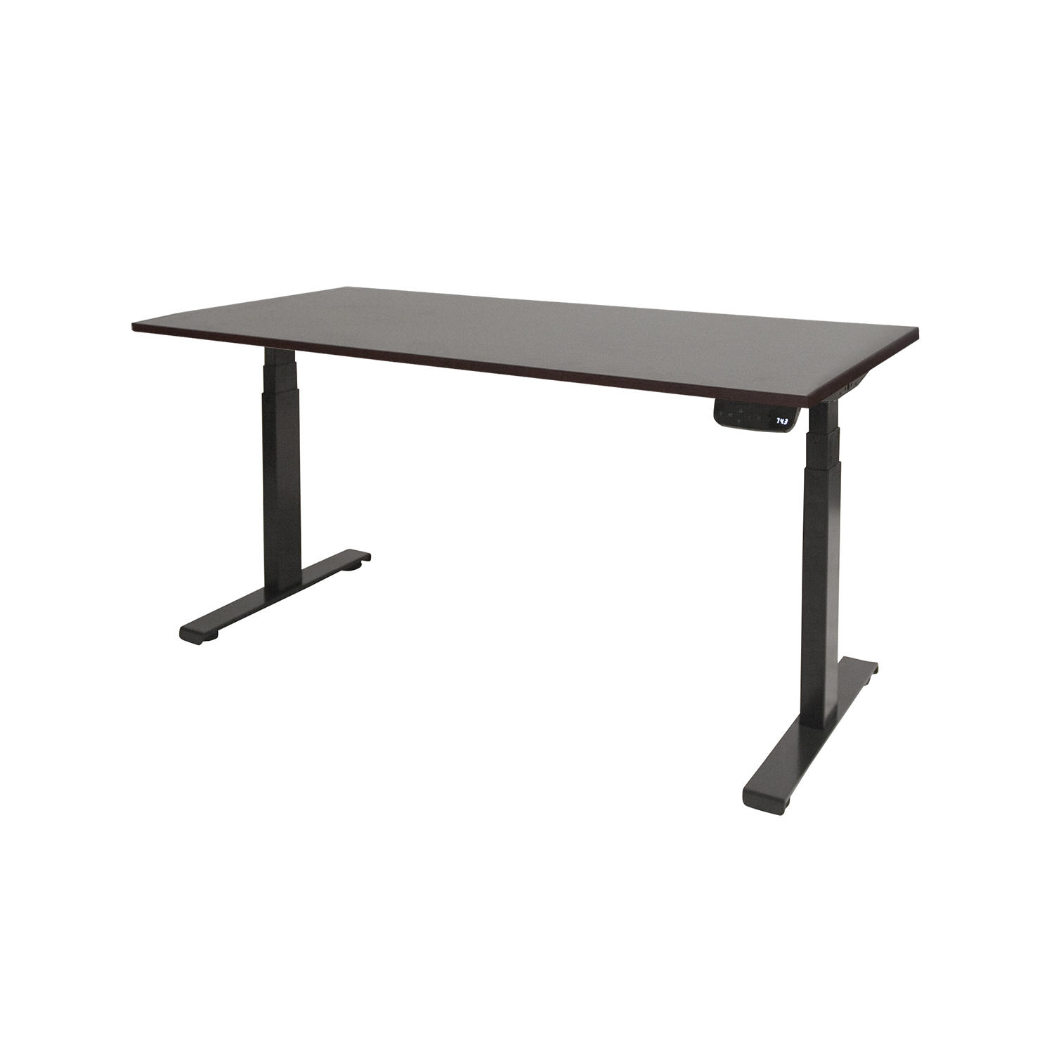 Dextro Plus T-poot EV ZS 200 x 90 cm Logan Eiken, eik 25 mm - zwart