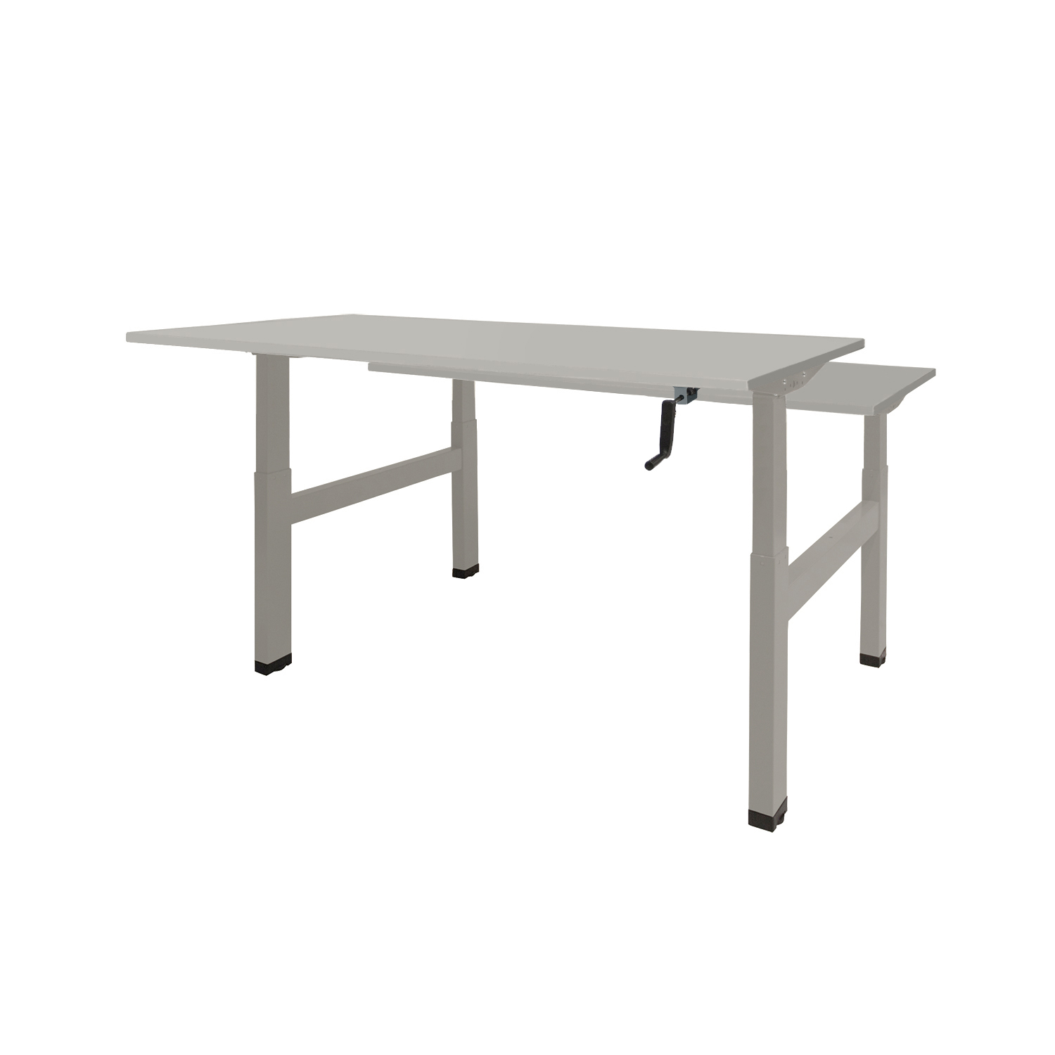 Dextro Duo HVS ZS 180 x 80 cm Lichtgrijs, 25 mm - aluminium