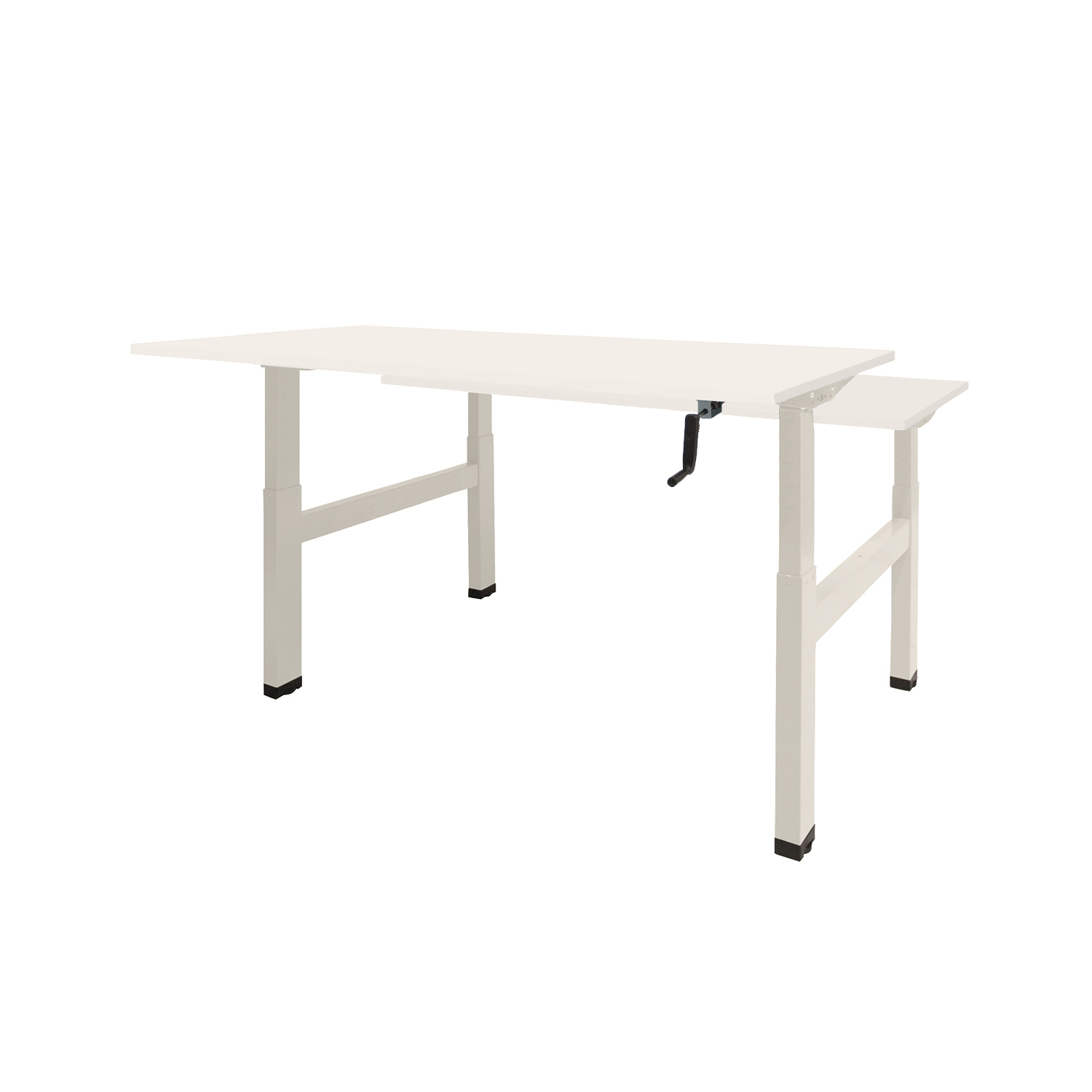 Dextro Duo HVS ZS 180 x 80 cm Krijtwit, 25 mm - wit