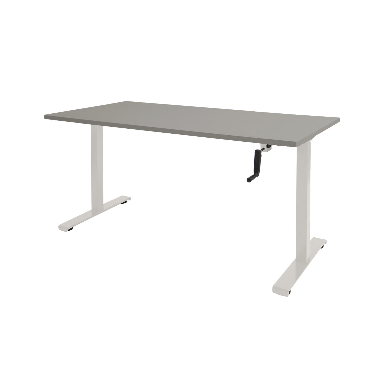 Dextro T-poot SV ZS 180 x 90 cm Lichtgrijs, 25 mm - wit