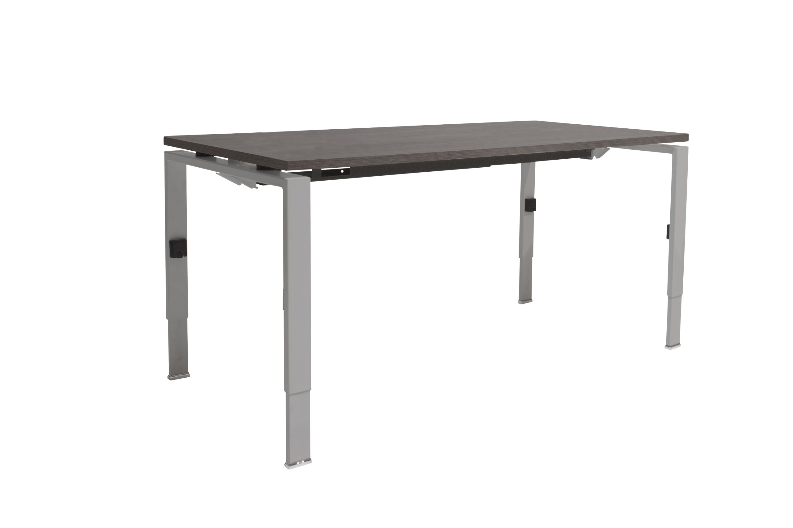 Linesto N4 bureau HI ZZ 180 x 80 cm Logan Eiken, 25 mm - aluminium