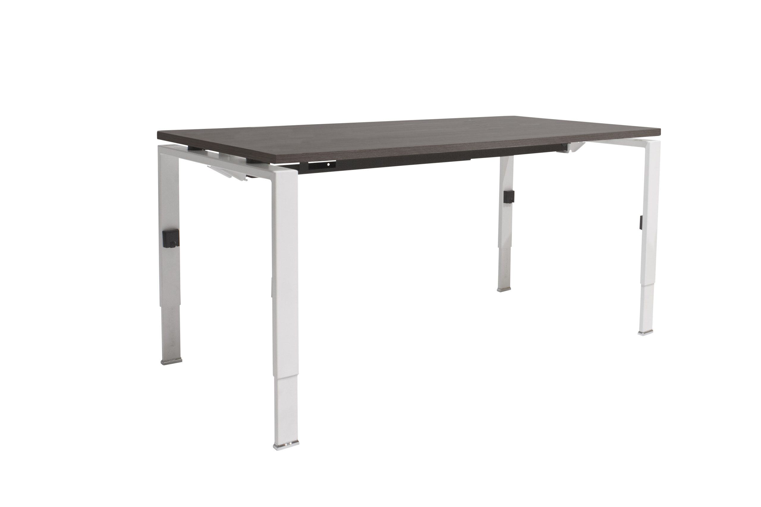 Linesto N4 bureau HI ZZ 180 x 80 cm Logan Eiken, 25 mm - wit