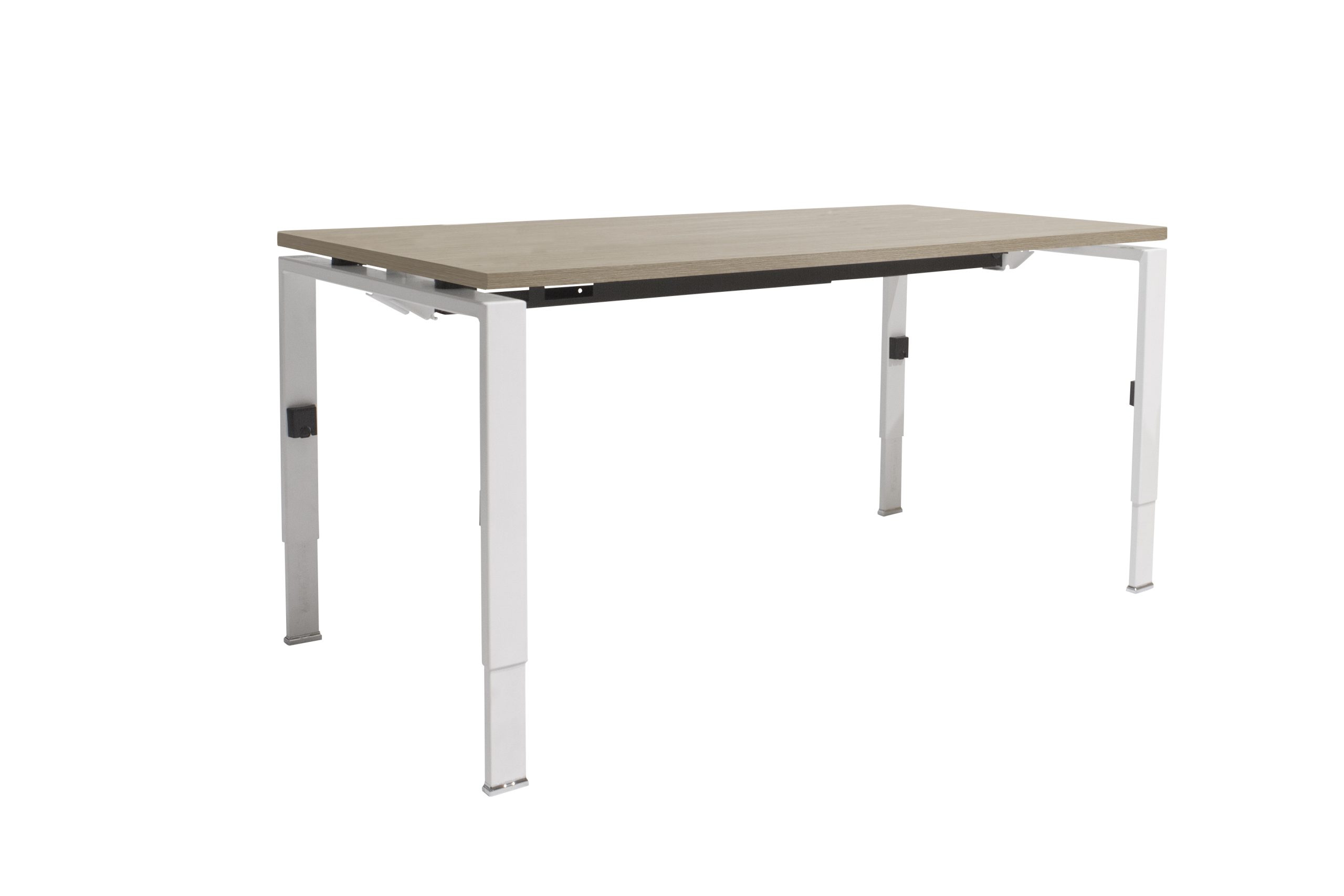 Linesto N4 bureau HI ZZ 180 x 80 cm Robson Eiken, 25 mm - wit