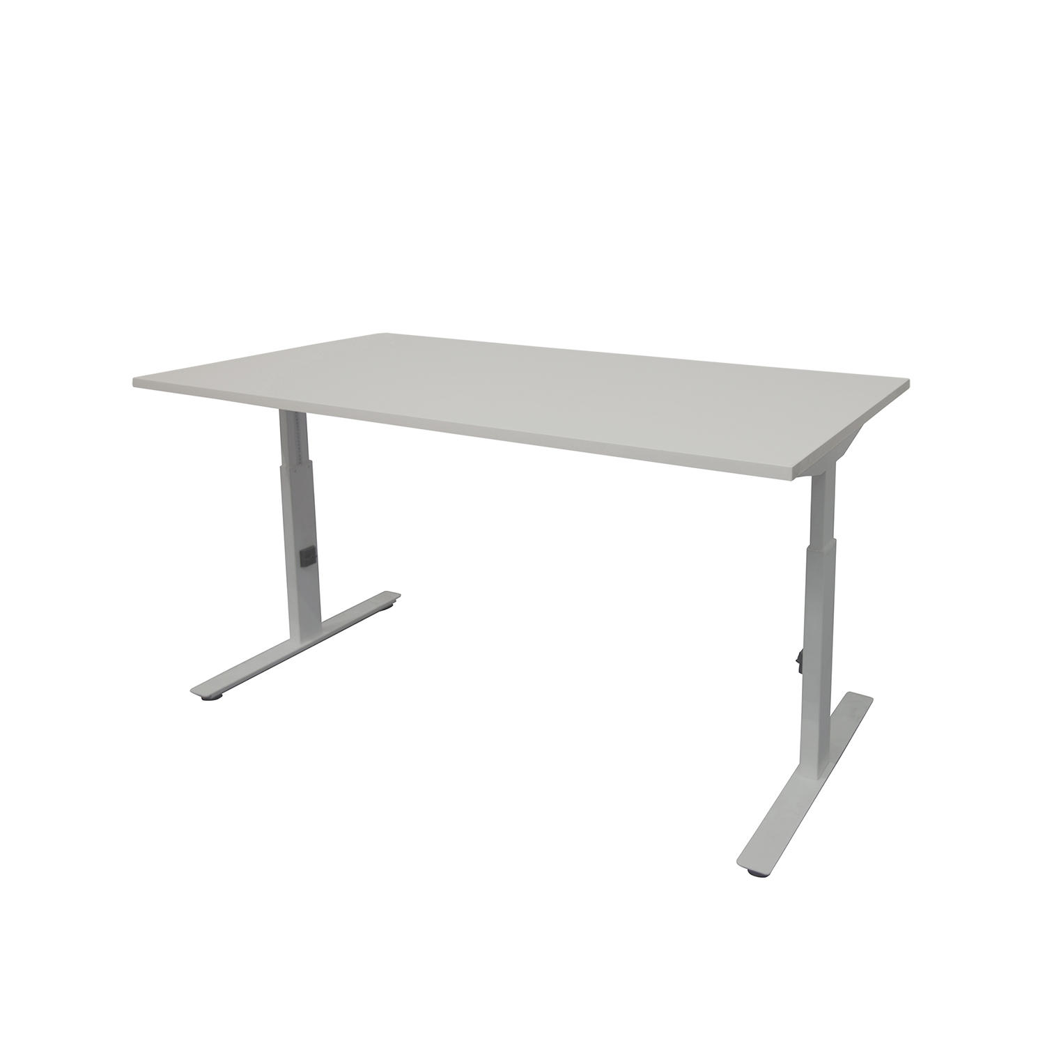 Linesto Plus bureau HI ZZ 200 x 80 cm Lichtgrijs, 25 mm - aluminium
