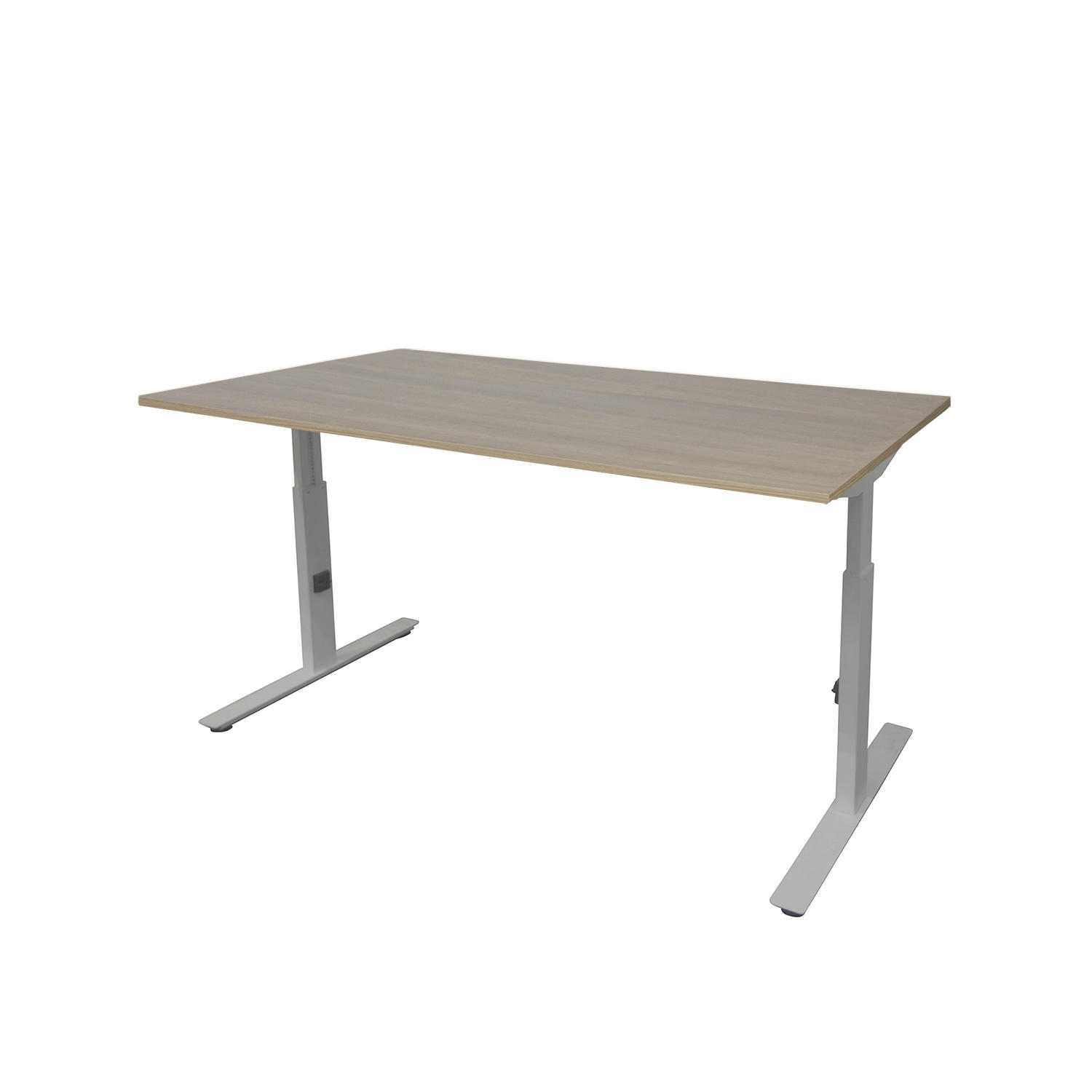 Linesto Plus bureau HI ZZ 200 x 80 cm Robson Eiken, 25 mm - aluminium