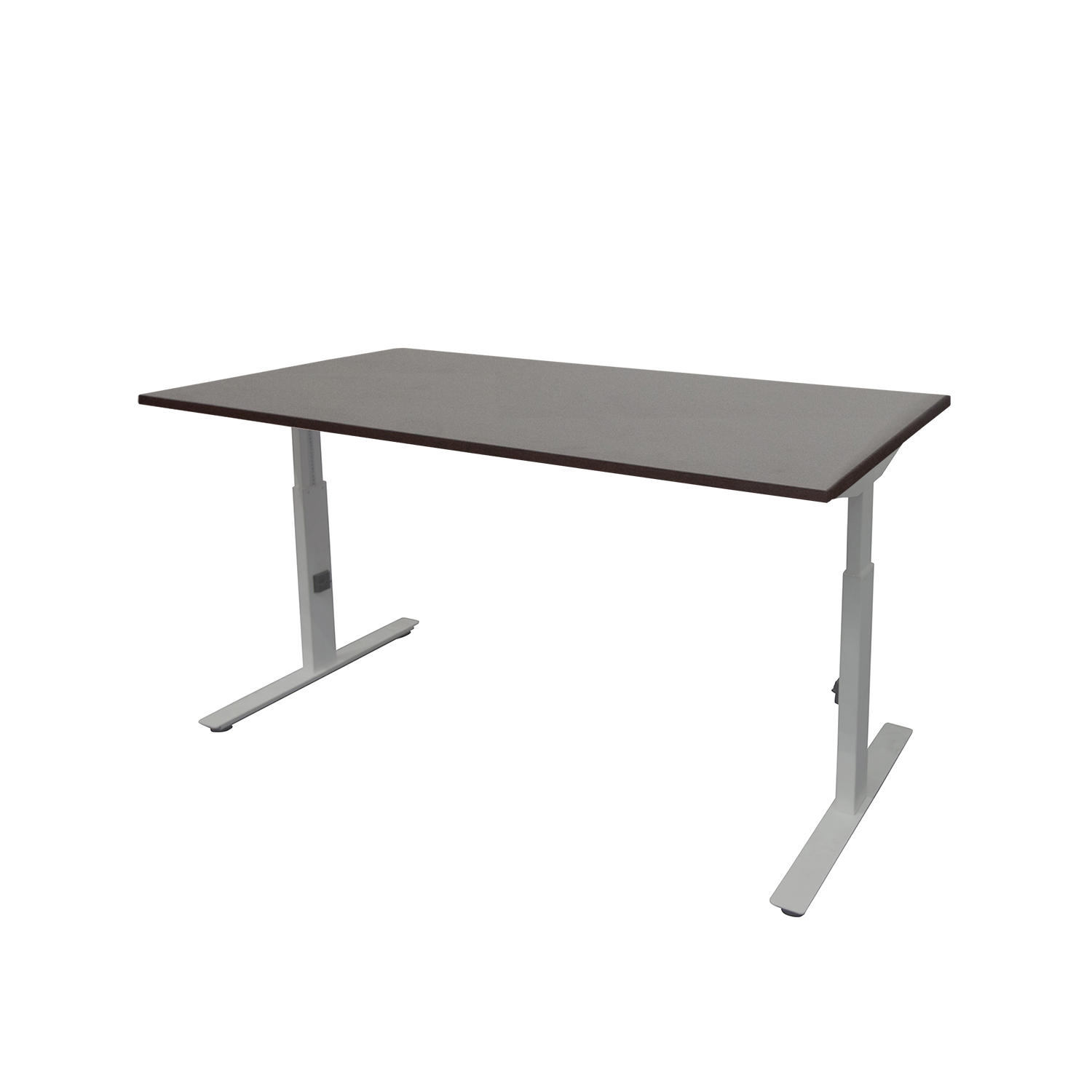 Linesto Plus bureau HI ZZ 200 x 80 cm Logan Eiken, 25 mm - aluminium