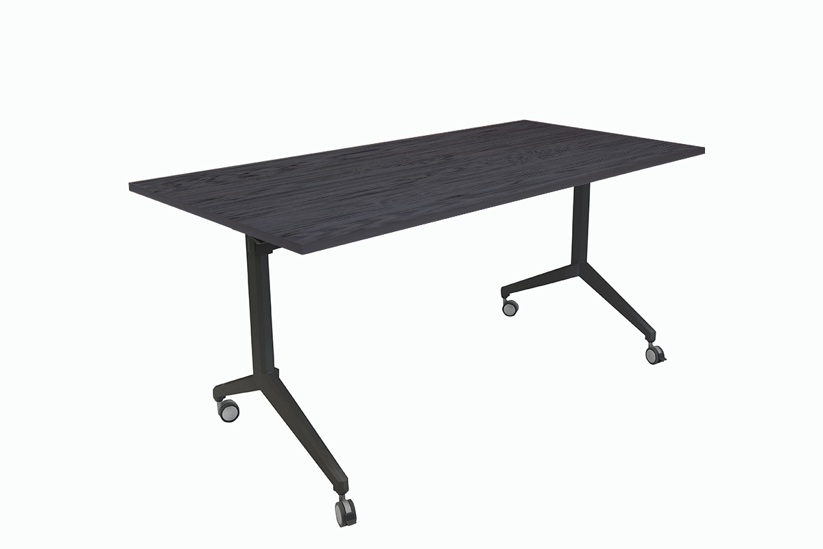 Schaffenburg klaptafel 180 x 80 cm Houtprint Schaduwzwart, 25 mm - zwart